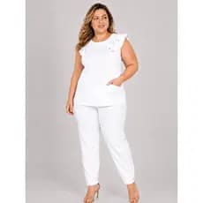 Conjunto Scrub Feminino Babado Plus Size Varias Cores Tecido Premium Elegante Confortável Moderno