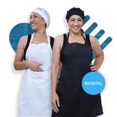 Avental Oxford Unissex Cozinha Restaurante Lanchonete Padaria Churrascaria Uniforme