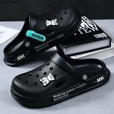 Sapatos De Buraco Sandálias De Verão Para Homens Tendência De Casais Plataforma Estudantes Femininos