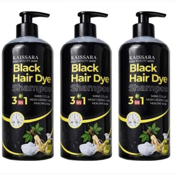KIT 3 SHAMPOO ESCURECEDOR 500ML ESCURECIMENTO CAPILAR COM EXTRATO HIDRATANTE PROFUNDO E REPARADOR