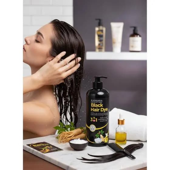 Shampoo Tonalizante Preto 3 em 1 – Black Hair Dye Shampoo | 500ml