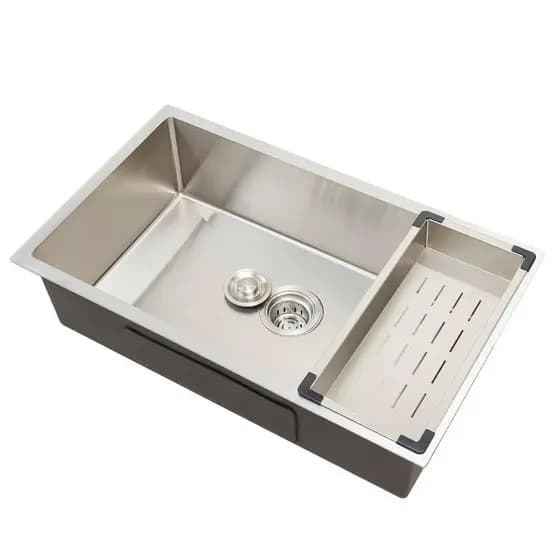 Cuba Para Cozinha Gourmet Aço Inox 304 Terena 74x44 cm Pingoo - Prata