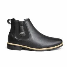 Botina Chelsea Masculina em Couro Legítimo Keboot Basic Solado Costurado
