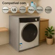 Capa Lavadora Frontal Lava E Seca Maquina de Lavar 9kg 10kg 11kg 13kg 14kg 17kg 18kg