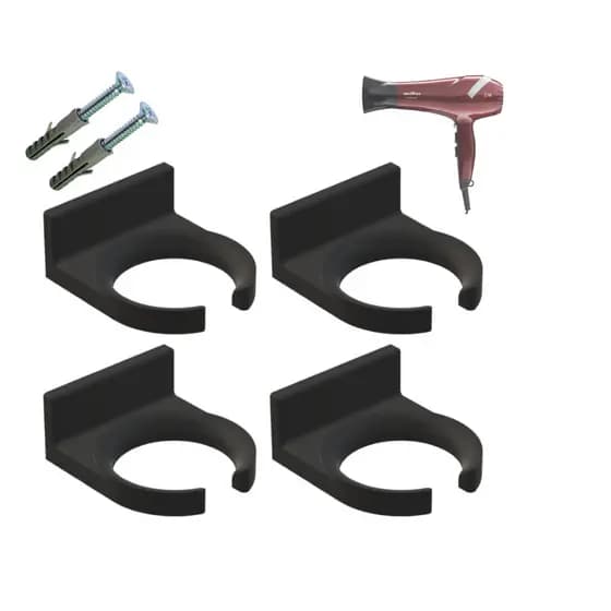 Kit 5 Suportes Secador de Cabelo