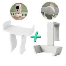 Kit Suporte Berço Aparelho Ruido Branco + Suporte Baba Eletronica Universal TakTark