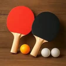Kit Ping Pong Mesa 2 Raquetes Madeira Rede Bolinha Diversão Brincar Amigos Esporte Atividades