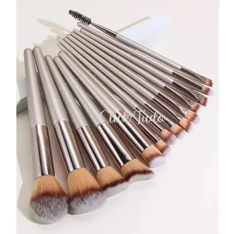 Conjunto De 14 pincéis De Maquiagem Pincéis De Maquiagem Esponjas