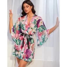 Roupão Feminino Kimonos Pijamas Camisola Robe Moda