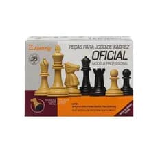 Peças de Xadrez Oficial Jaehrig (rei 10cm, com 2 damas extras)