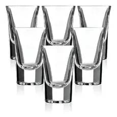 Kit Com ate 36 Copos de Shot para Dose e Drinks Pinga Cachaça Tequila Whisky Copo Shot Licor 40ml