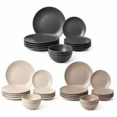 Conjunto de Jantar 12 Pratos de Cerâmica Jogo de Pratos Jantar Aparelho de Jantar Pratos Cozinha