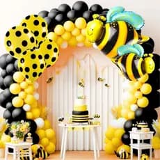 Kit Arco Desconstruído Abelha Abelhinha Mel Premium Decoração Festas *150 itens*
