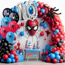 Kit Arco Desconstruído Homem Aranha Premium Decoração Festas *150 itens*