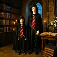 Fantasia Bruxo Rary Poter Magia Ermionie Escola Festa Traje Feiticeiro Robe Cosplay