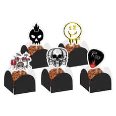 Toppers para Docinho 3cm Rock and Roll - Tags Brigadeiro Beijinho Festa Aniversário Mesversário
