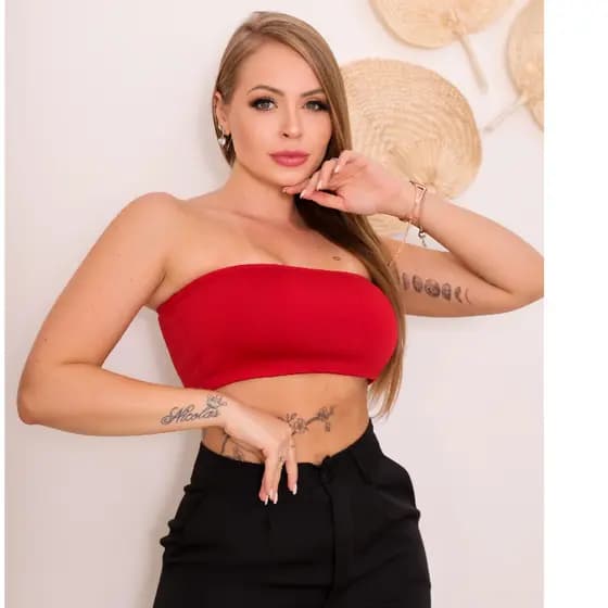 Top Faixa Vermelho