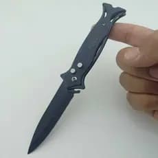 Canivete em Aço Semi-automatico afiado com trava de segurança