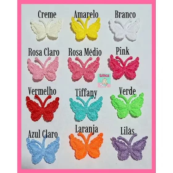 Borboleta Prensada Aplique 3cm ( Até 200 unidades). MENOR PREÇO SHOPEE