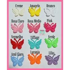 Borboleta Prensada Aplique 3cm ( Até 200 unidades). MENOR PREÇO SHOPEE