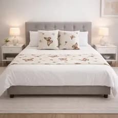 Peseira Cama Casal | Queen | King | Solteiro + Capas de Almofadas 40x40 Tecido Algodão 180 Fios Decoração