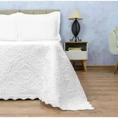 Cobre Leito Colcha Camili Solteiro | Queen | Super King - C/Aba Americana Matelado Ultrassônico Decoração quarto
