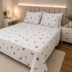 Cobre Leito Piquet Promoção Solteiro | Queen | King 3 Peças + Porta Travesseiro com Zíper