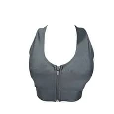 Top Academia Ziper com Bojo, Feminino, Fitness