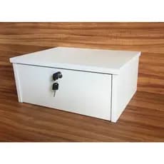 Mesa de cabeceira suspenso com chave 1 gaveta 1 unid 40x17x30cm