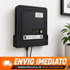 Suporte Modem Roteador WiFi  Vivo Fibra  Parede  Organizador compatível Fixação Fácil Compacto 3D com dupla face