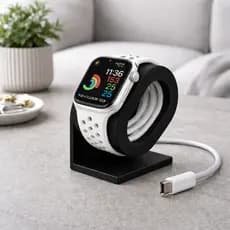 Suporte Apple Watch para Carregamento Base Dock Mesa Compatível Series 1–9 SE Ultra | Stand 3D para CarregadorSuporte.