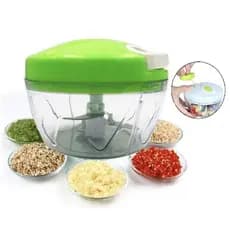 Mini processador manual de alimentos triturador picador 3 lâminas utensílios de Cozinha