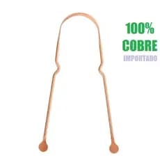 Limpador Raspador de Língua 100% Cobre Para Raspagem Lingual Higiene Bucal Ayurveda