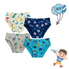 Kit 5-10 Cueca Slip Infantil C/ Forro - Cueca Infantil Algodão