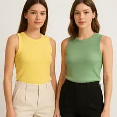 Regata Ribana  Canelada Premium  Blusinha Americana Básica Algodão