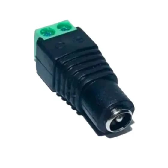 50 Conector P4 Femea Borne para Camera Cftv Ou Fita Led