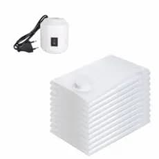10 Saco À Vácuo Organizador + Bomba Elétrica 110V
