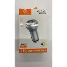 Carregador Veicular Celular Duplo 2 Fontes USB turbo 4.1A