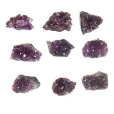 Mini Drusa Ametista Bruta Cristal Pedra Natural Pedra Bruta