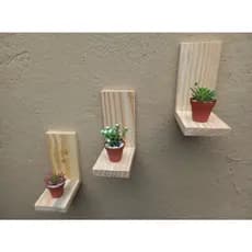 Kit com 3 prateleira multifuncional , porta vasos   ,  espelhos , suporte  de molduras de fotos, flores, quadros decorativos e decoração de parede ,decoração  casa , sala , quarto, cozinha,retratos