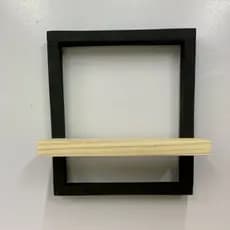 Nicho de parede preto 1 prateleira decoração parede quadro prateleira presente rústico nicho de madeira decorativo