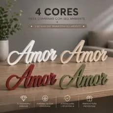 Enfeite Amor Love decorações Letreiro e Decoração para a Sala