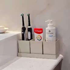 Porta Escova de Dente Minimalista para Banheiro