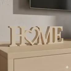 Enfeite decorativo letreiro Home Decoração para Casa  e Decoração para a Sala