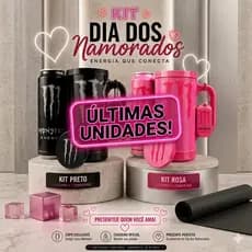 Porta Copo Kit Porta Lata Monster Energy 3 em 1