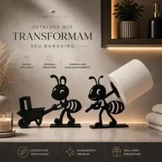 Porta Papel Higiênico Banheiro Design Moderno lavabo