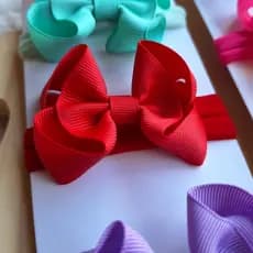 kit 8 laços Faixa bebê fashion kids meninas