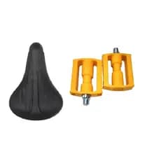 Kit Selim + Pedal para bicicleta Aro 16/20