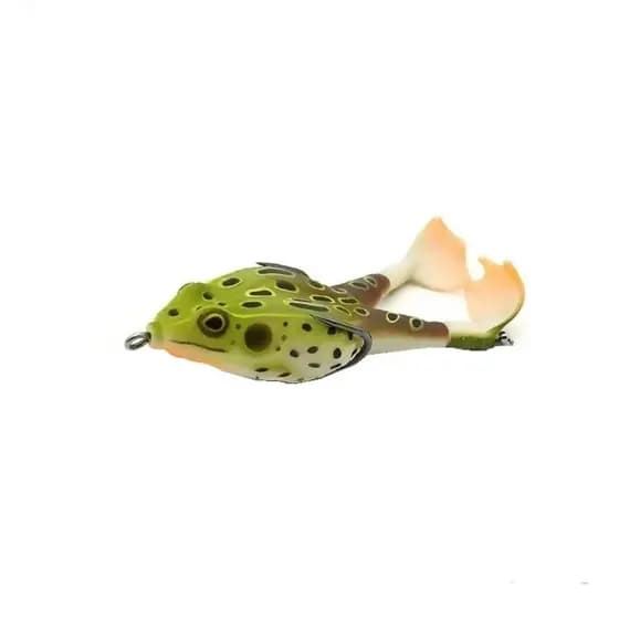 Isca Artificial Sapinho Sapo Frog Whopper Plopper Anti Enrosco Superfície com dupla helice de 9 cms e 13 gramas Pesca Traíra Black Bass Tucunaré