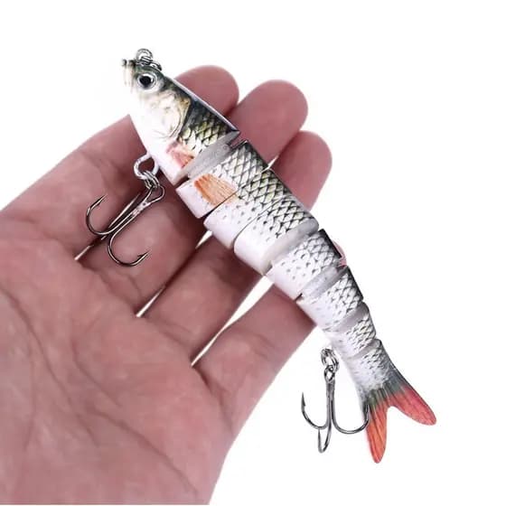 Isca Artificial Lambari Grande Articulado de 14 cms - 27 gramas Pesca Tucunaré Robalo Black Bass Dourado Traíra